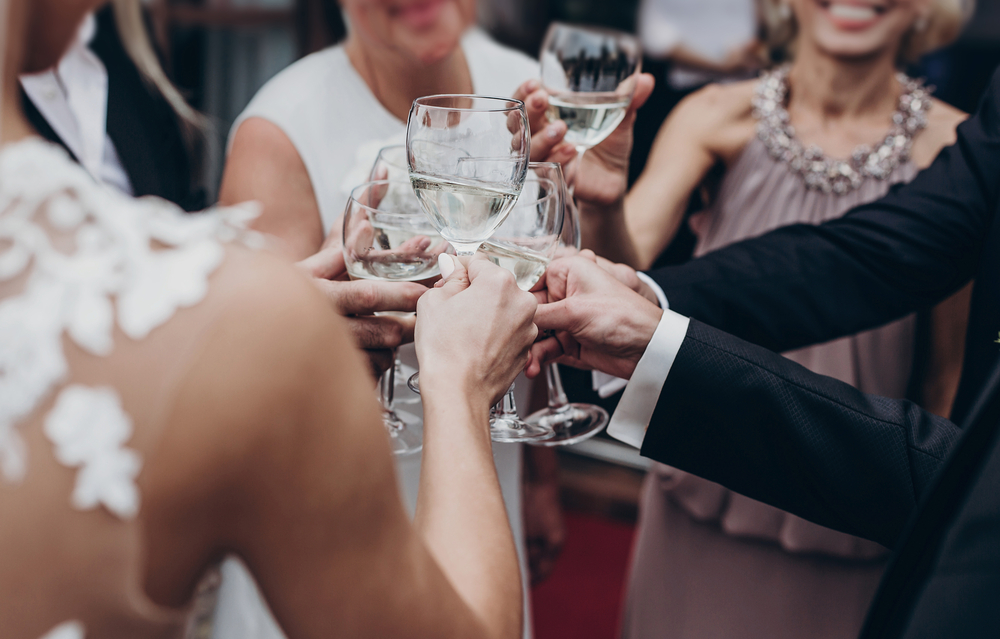 toast podczas ślubu