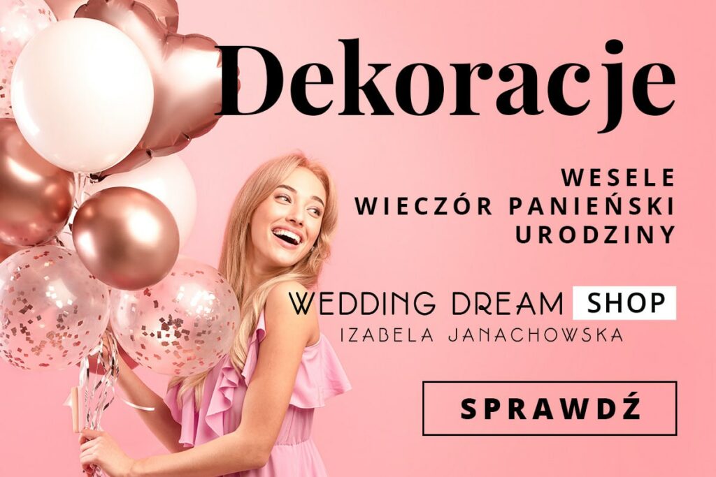 reklama dekoracje wedding dream shop