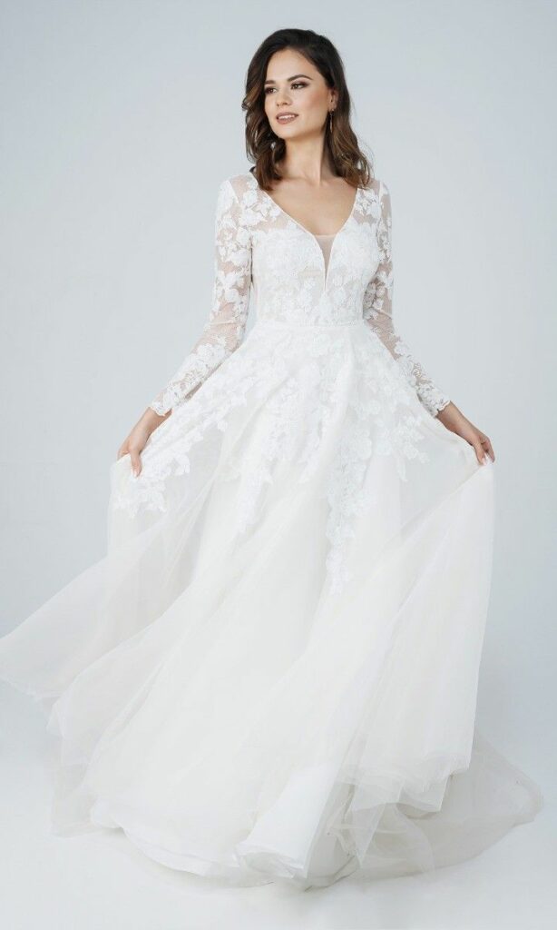 suknia ślubna w stylu klasycznym
