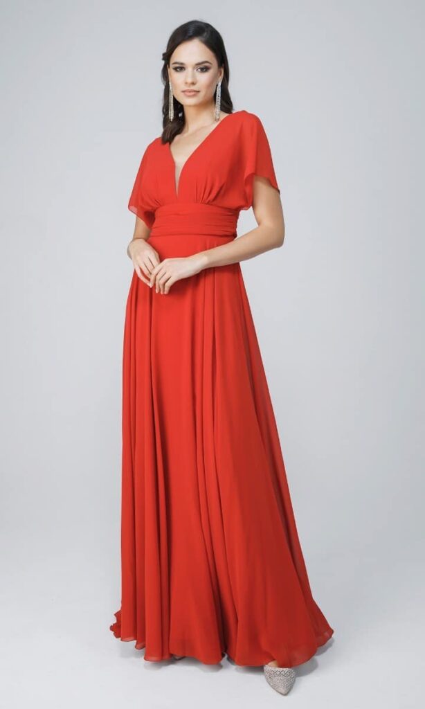 czerwona sukienka na wesele