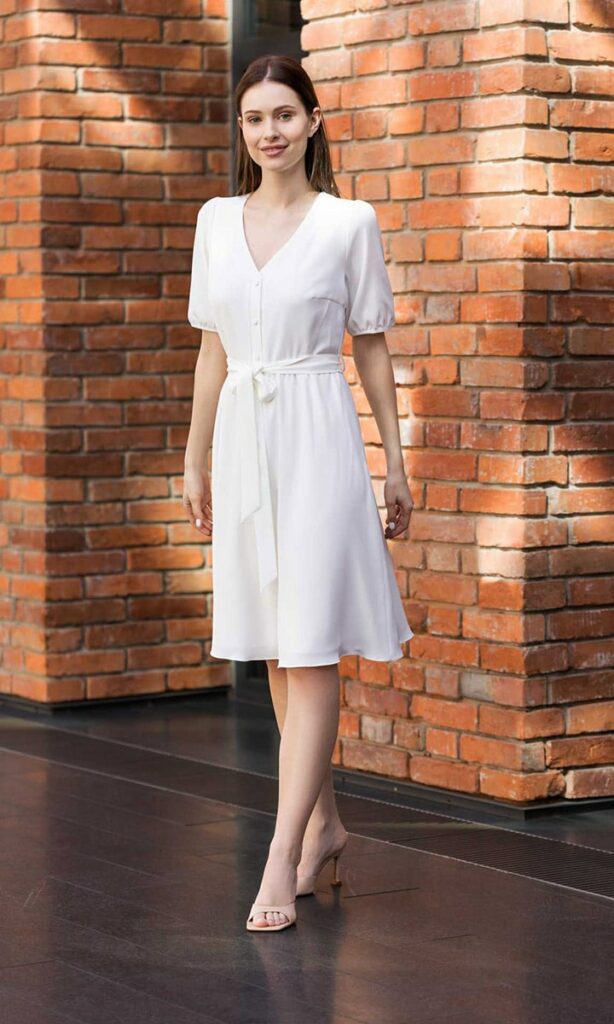 biała sukienka kate middletone