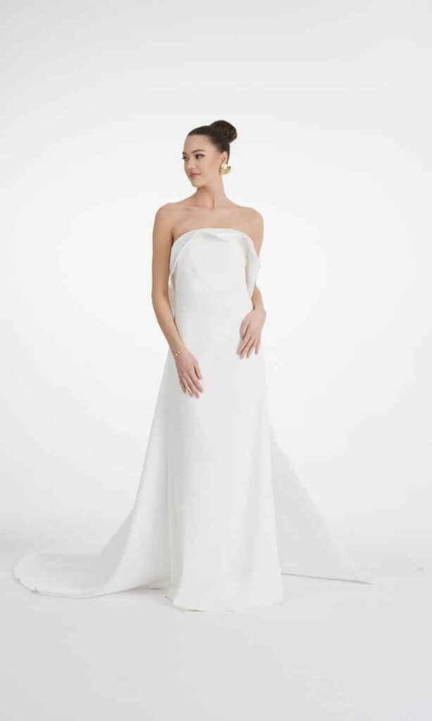 prosta klasyczna suknia ślubna concept store izabela janachowska